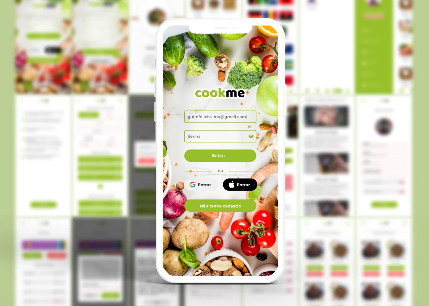 Cookme — App · UI/UX, aplicação 3